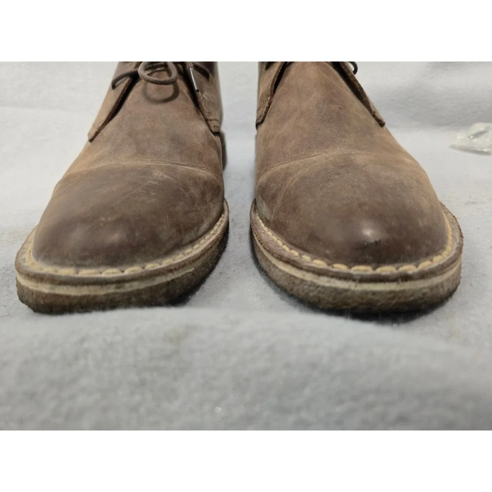 1901 Mens Brown Leather Lace Up Chukka Boots Desert Boots Size 11